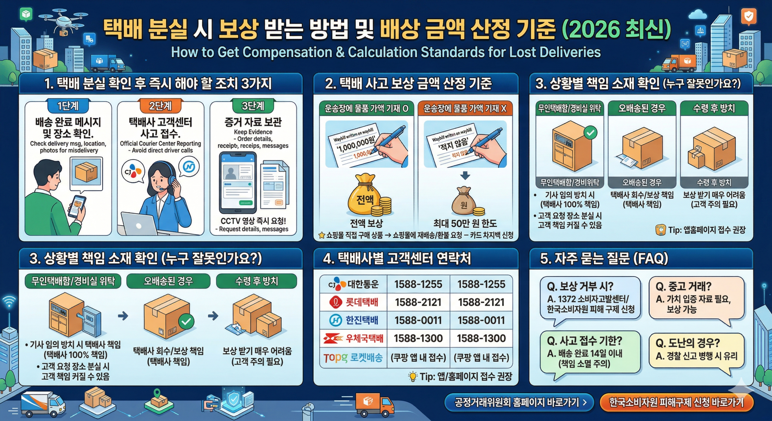 택배 분실 보상 받는 방법
