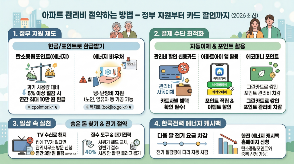 아파트 관리비 절약하는 꿀팁