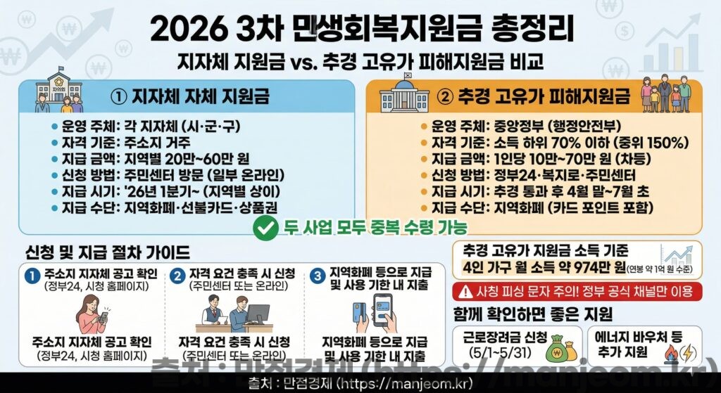민생회복지원금 3차 신청 방법 안내