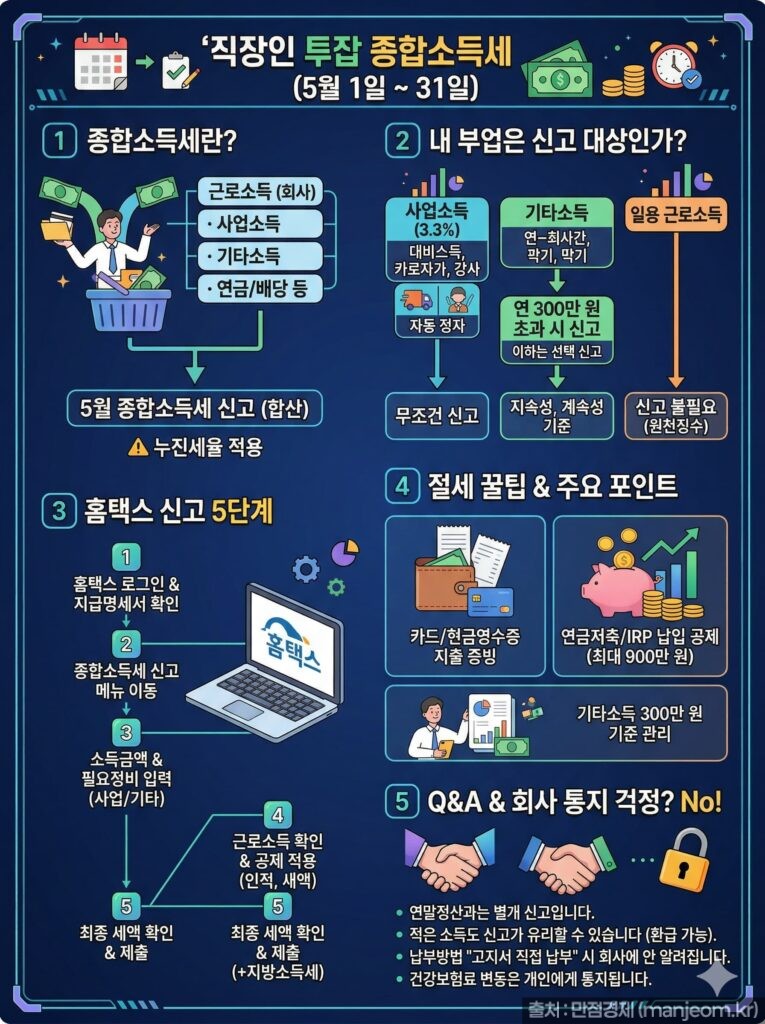 직장인 투잡 종합소득세 신고
