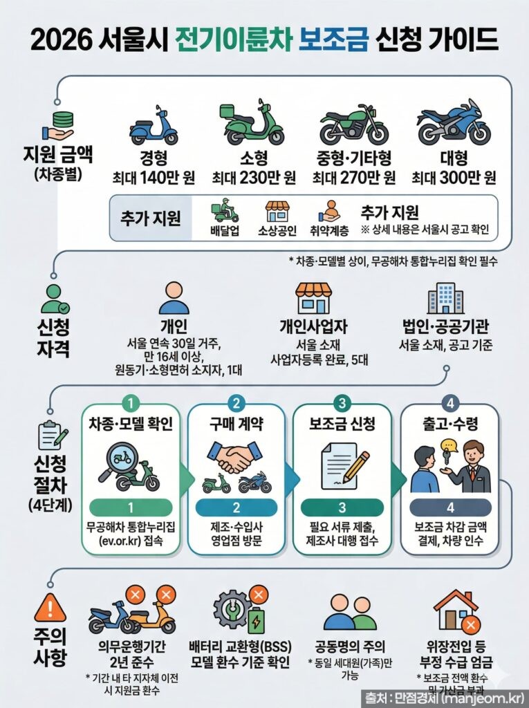 2026 서울시 전기이륜차 보조금